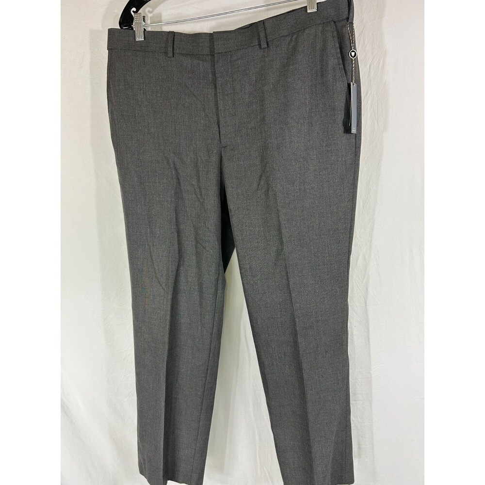 Bert Pulitzer Pants Mens 38x30 Gray Classic Fit Wrinkle Resistant Chinos $79.99